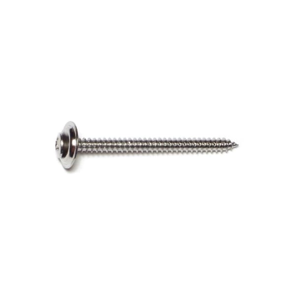 Midwest Fastener Sheet Metal Screw, #8 x 2 in, Chrometint Steel Oval Head Phillips Drive, 15 PK 64066 - main